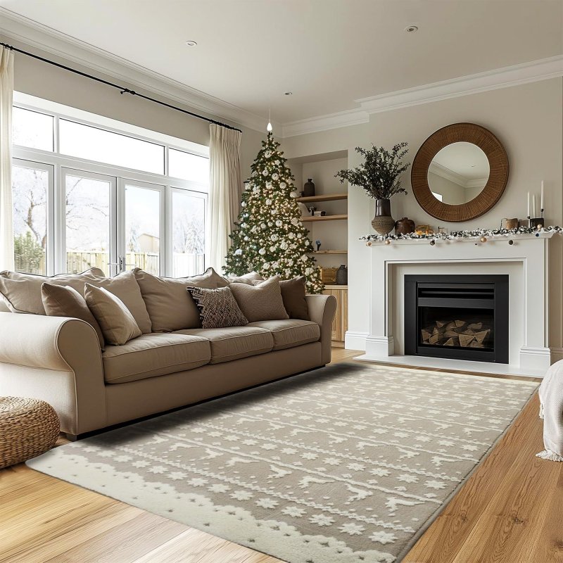PLUSH CARPET CLOVER BERGEN BEIGE 1.20*1.70