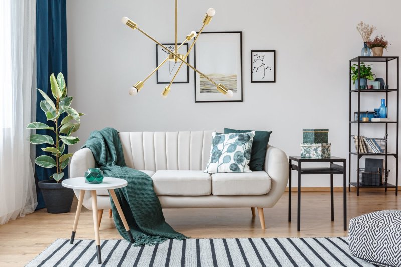 Pendant Lamp TOOLIGHT APP1115 Metal Gold E27 6-light points