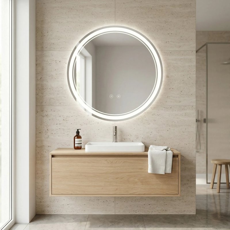 Mirror Rea Soft 60 Led Transparent