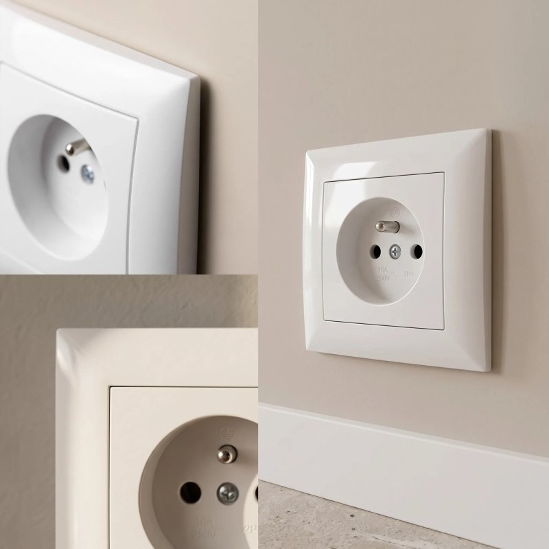 Toolight Single Socket Frame Oste Jnh013-1f White