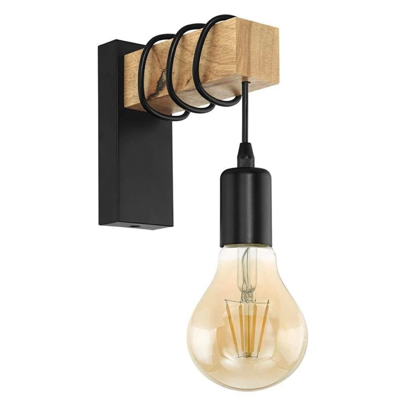 Wall Light Toolight APP972-1W E27 black / brown