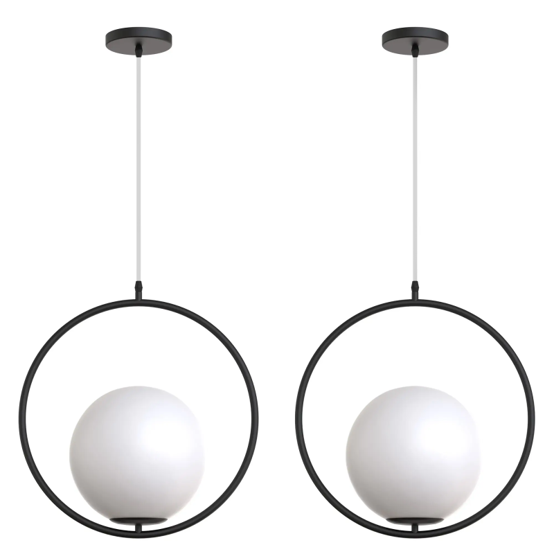 CEILING LAMP CHANDELIER TOOLIGHT G110-1W BLACK WHITE