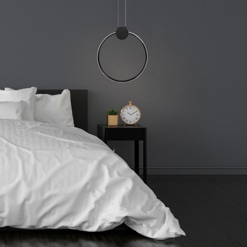 Pendant LED Lamp TOOLIGHT APP1398-CP Black 50cm