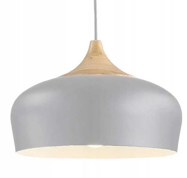 Pendant Lamp TOOLIGHT APP182-1CP BARI Grey Brown Metal E27
