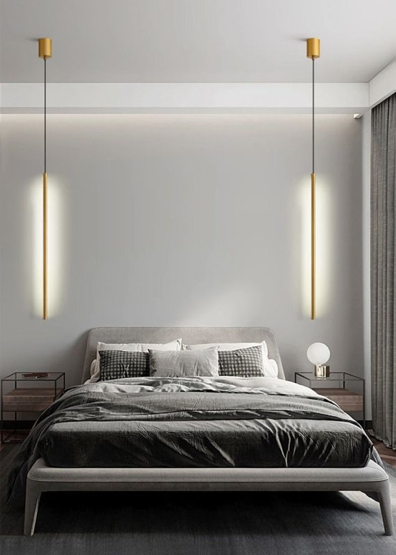 Pendant LED Lamp TOOLIGHT APP1414-C Gold 100cm