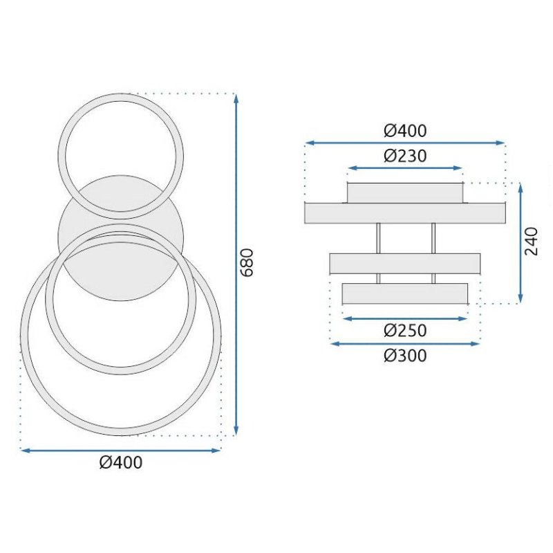 CEILING LAMP TOOLIGHT LED G003-C GOLD