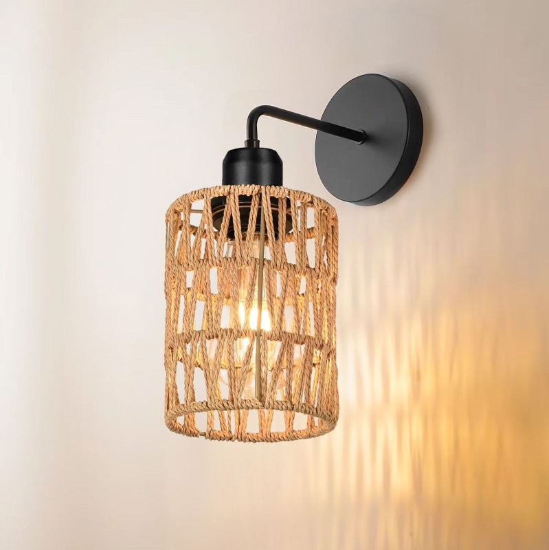 WALL LAMP TOOLIGHT APP1623-1W BOHO BEIGE BLACK