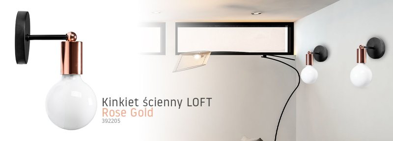 Wall Lamp 392205 ROSE GOLD