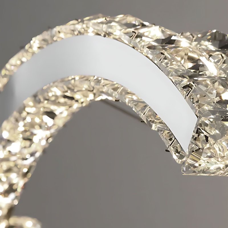 LED HANGING CEILING LAMP TOOLIGHT APP1770-CP CHROME 60CM