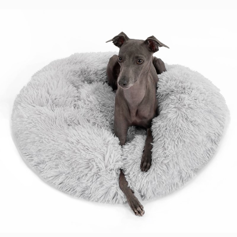 PET BED TUTUMI DONUT PJ-013 80CM LIGHT GREY