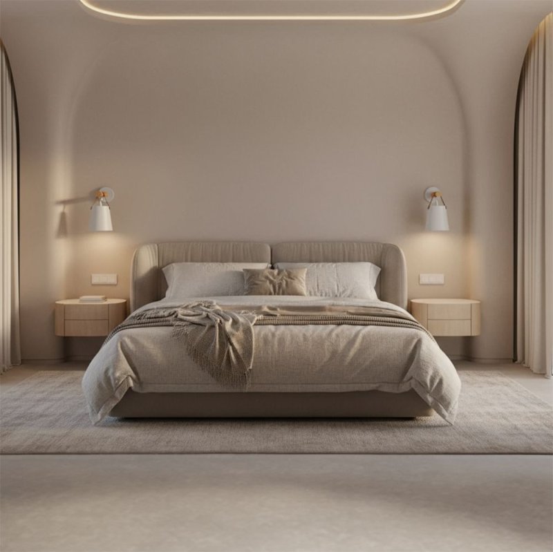 Wall Light Toolight APP467-1W E27 white / brown