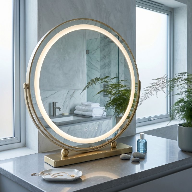 Mirror Rea Make-Up Led Gold
