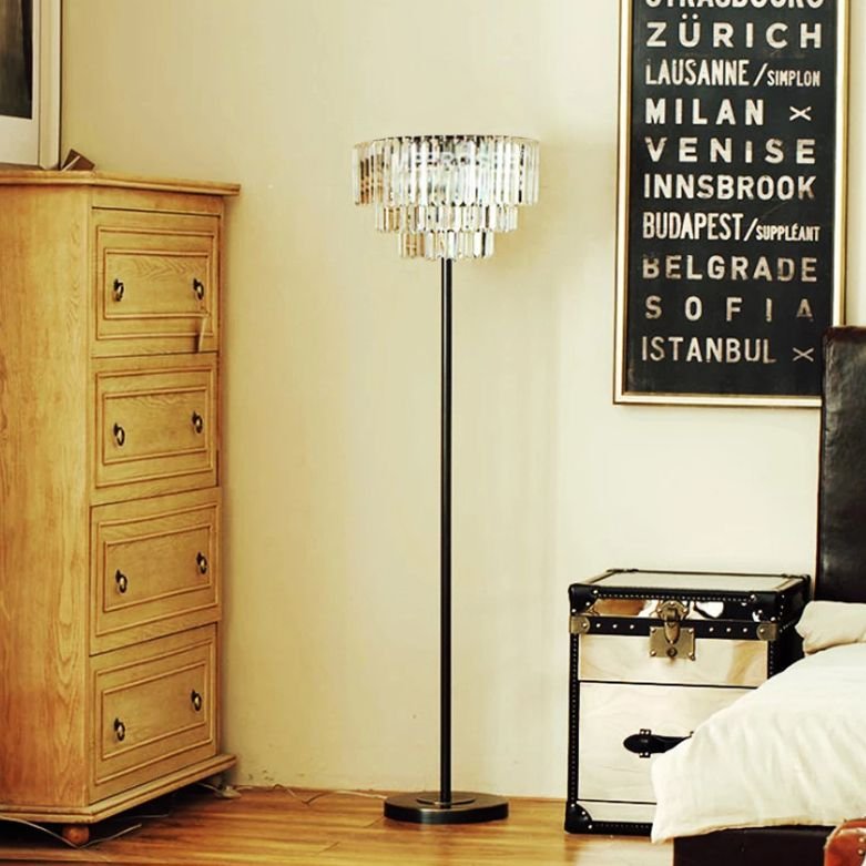 Floor Lamp Living Room Toolight APP925-3F Black 3-light points E14 37x37x140cm