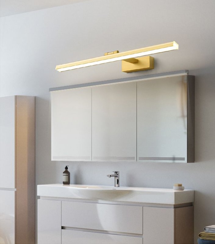 Bathroom Wall LED Light TOOLIGHT APP835-1W LINE 80cm Gold 12W