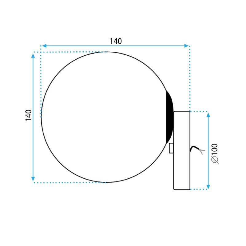Wall Light Toolight APP949-1W E27 black