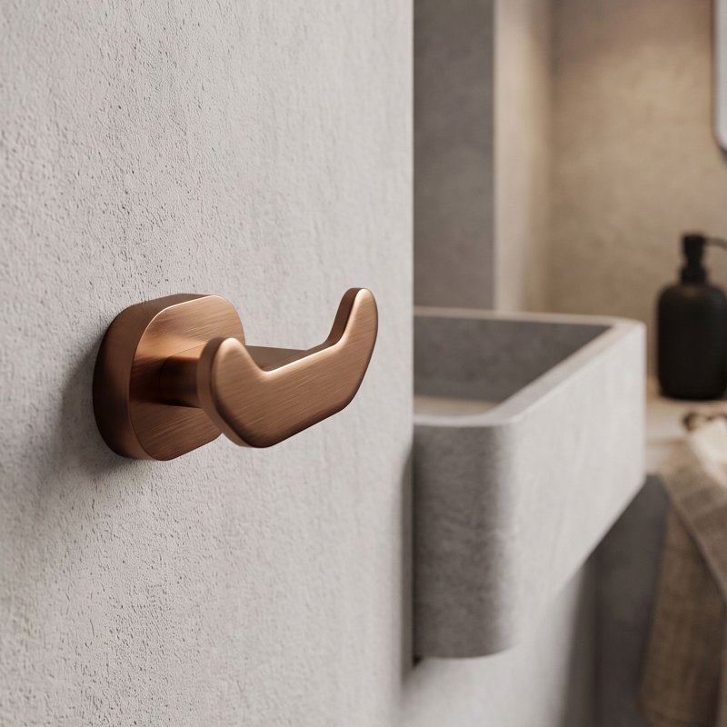 Rea Bathroom Hanger Til 105 Brush Copper