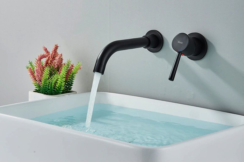 Concealed Basin Faucet REA Lungo Long Black + Box