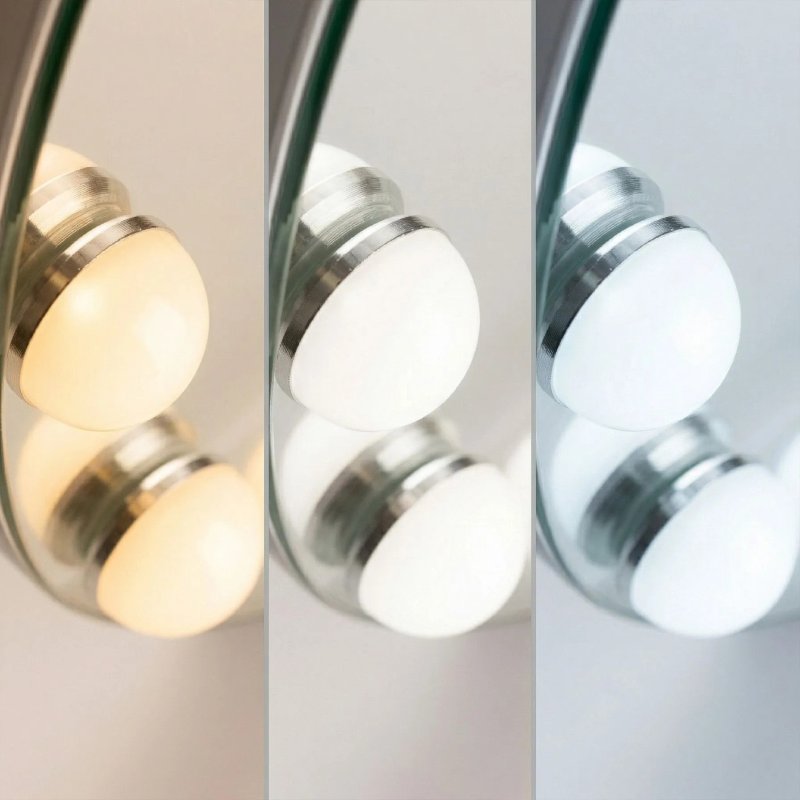 Mirror Rea Hollywood Led Black