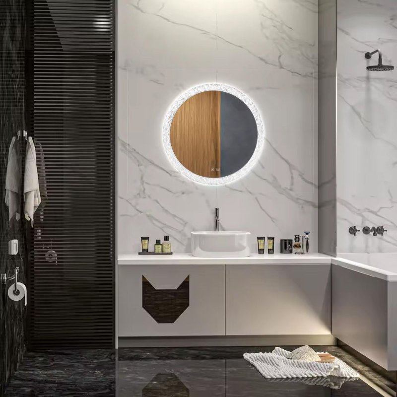 MIRROR REA LED 107 60X60CM TRANSPARENT