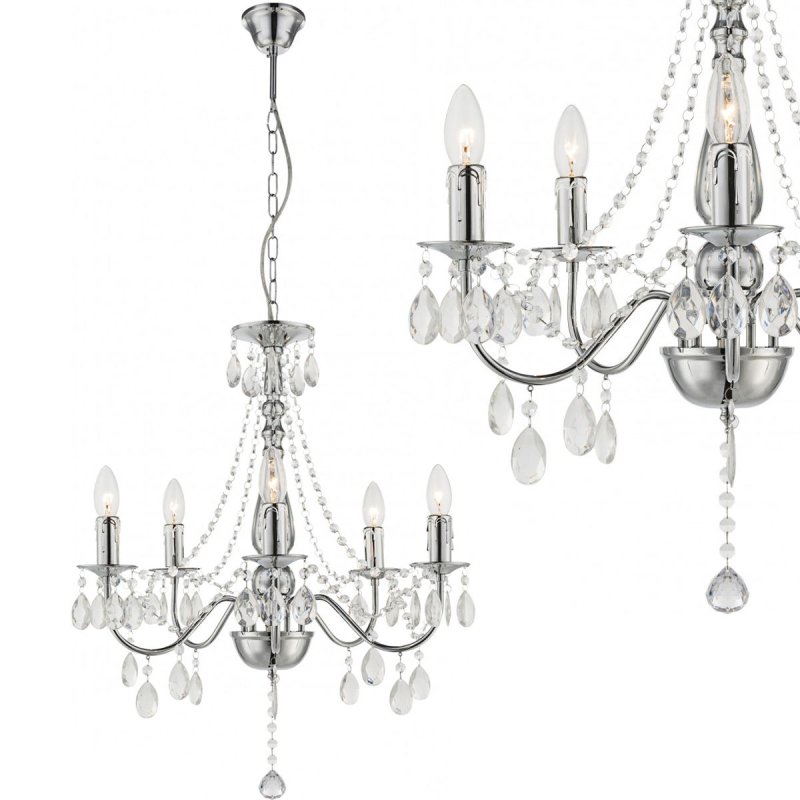 PENDANT CEILING LAMP TOOLIGHT EBT014-5CP CHROME