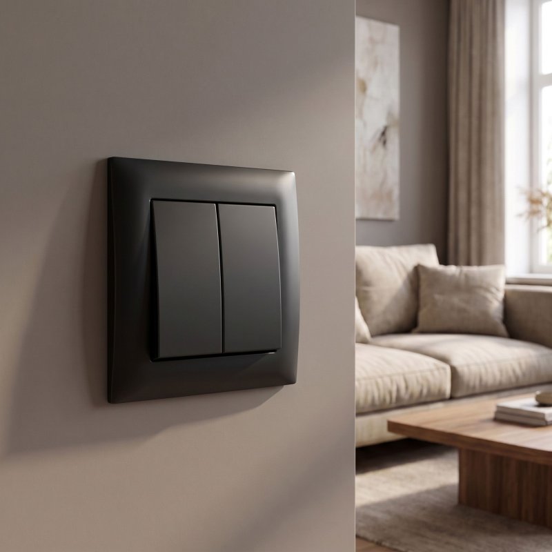 Toolight Double Switch Oste Jnh007-w Black