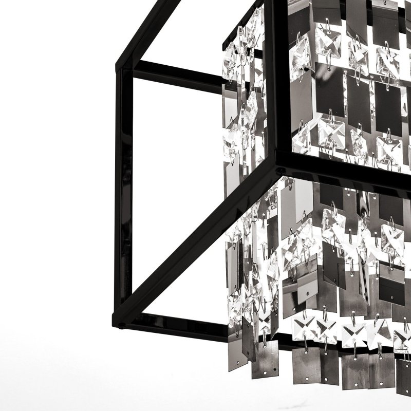Pendant Lamp TOOLIGHT APP1110 PERPENDICULAIRE Metal Black E27 1-light point
