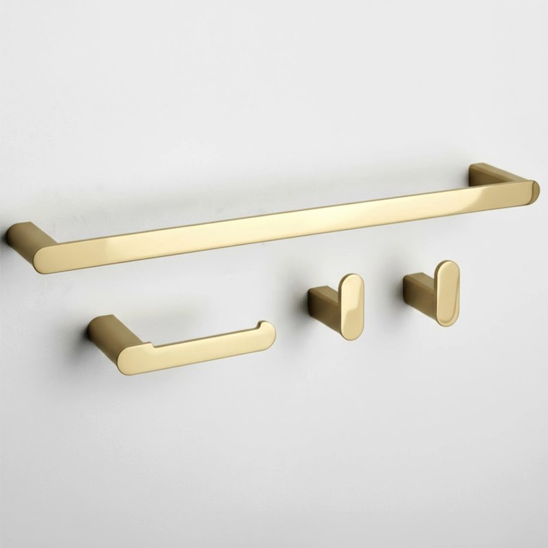 BATHROOM HOOK SET REA MATI GOLD 4 PIECES