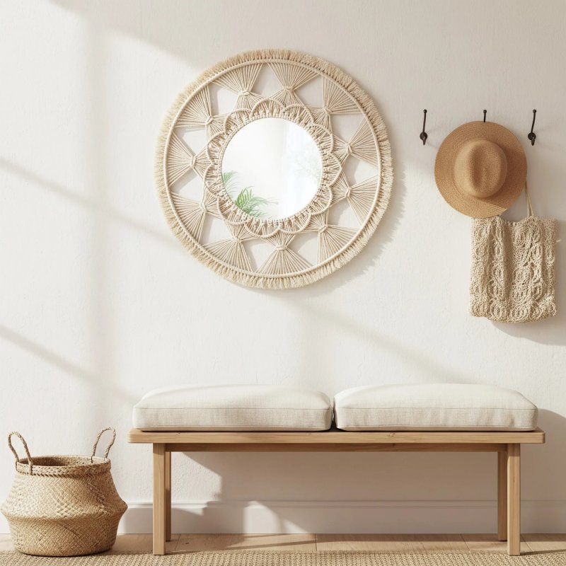 Boho Wall Mirror REA 322050 65cm