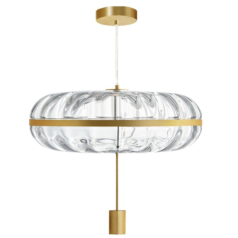 Pendant Lamp TOOLIGHT APP1102-C Gold Transparent Glass E27 1-light point