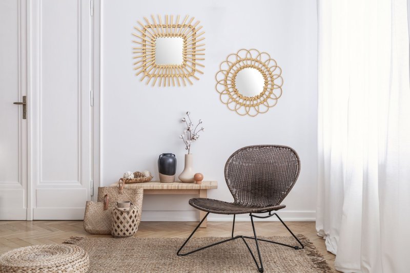 Boho Wall Mirror REA 223K17 34cm