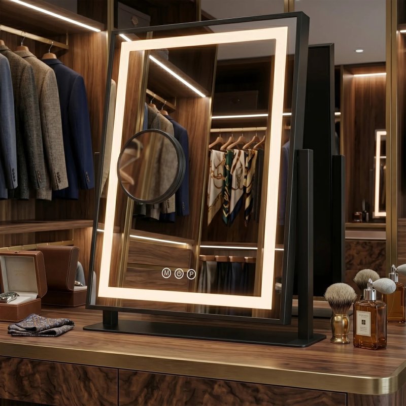 Mirror Rea Lumi 30X40 Led Black