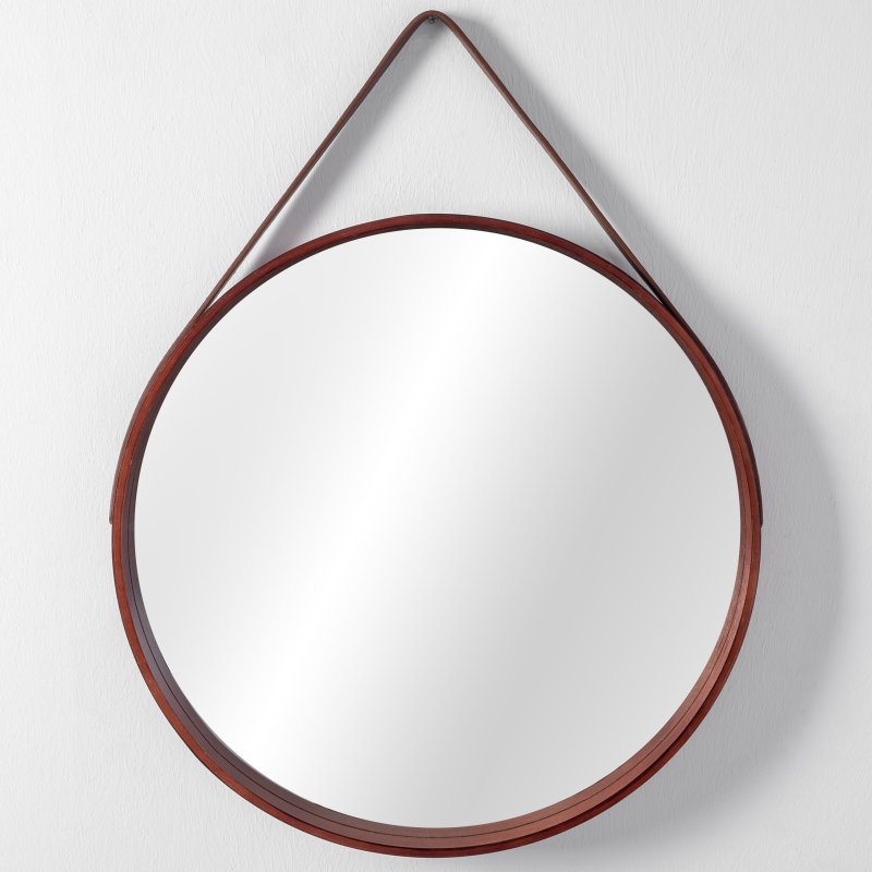 Mirror with Strap REA NBKL-19028 50 cm D.brown