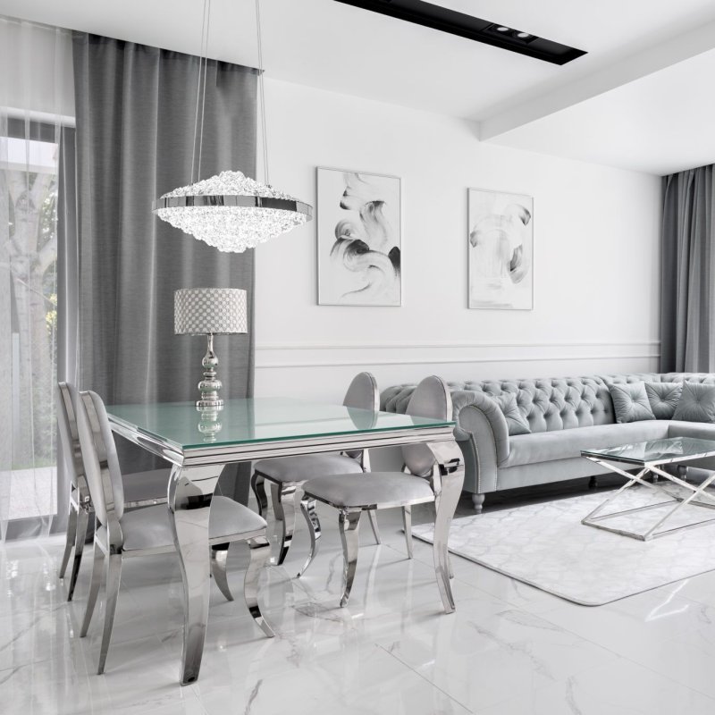 Pendant LED Lamp TOOLIGHT APP774-1CP Cristal + remote control 1-light point 38x38x19-90cm