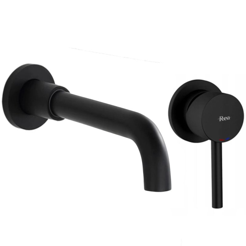 Concealed Basin Faucet REA Lungo Long Black + Box