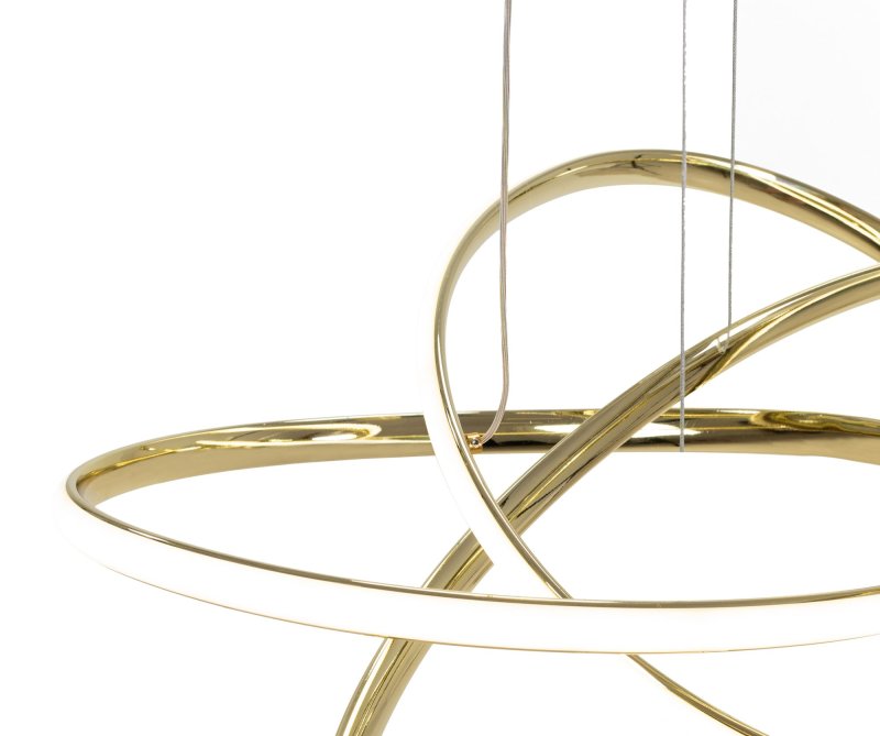 Pendant LED Lamp TOOLIGHT APP815-CP Modern NODE Gold + remote control 1-light point 70 W 60x60x13cm