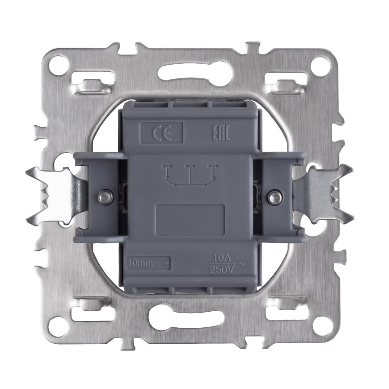 Toolight Double Switch With Frame Oste Jnh007-w Beige