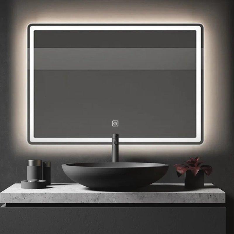 Bathroom LED Mirror REA P10407 80x60cm