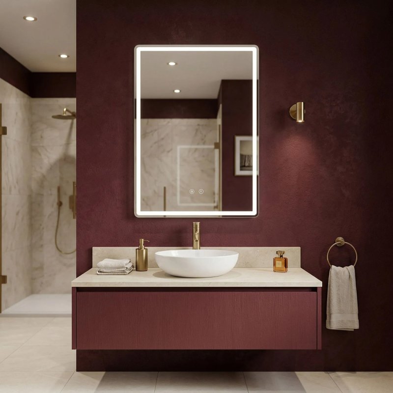 Mirror Rea Marlo 80X60 Led Transparent