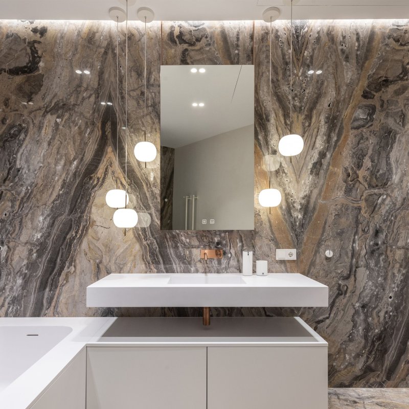 Bathroom LED Mirror REA SQR 50x100cm
