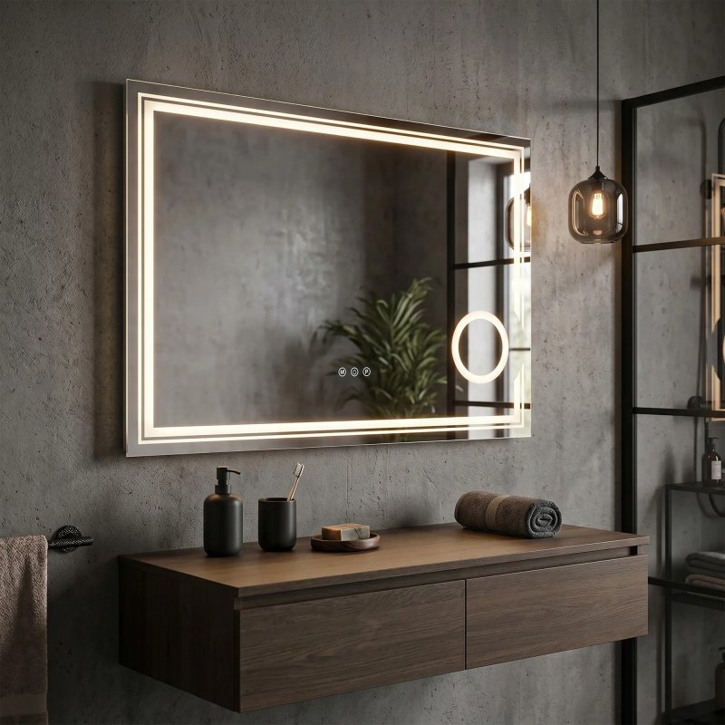 Mirror Rea Haven Led Transparent
