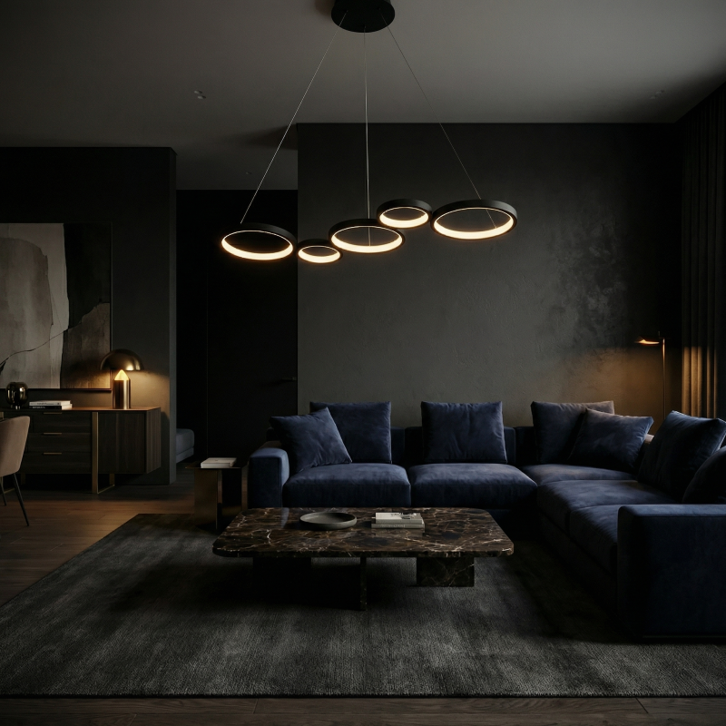 CEILING LAMP CHANDELIER REA APP1923-CP BLACK
