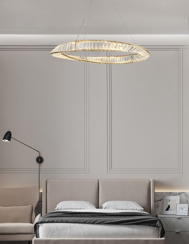 Pendant LED Lamp TOOLIGHT APP1201-CP Gold Crystal