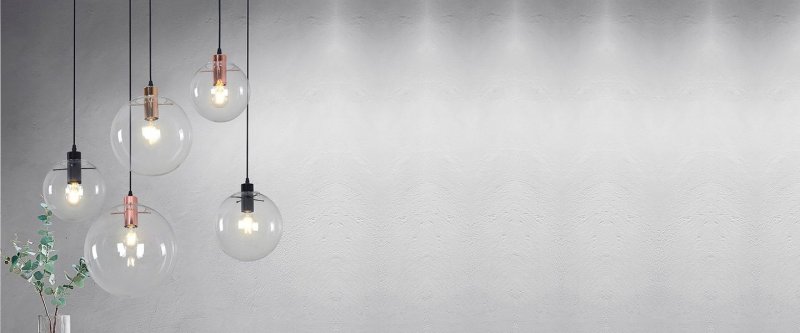 Pendant Lamp TOOLIGHT APP041-1CP LASSI Glass 3 Balls Rose-Gold 20-25-30cm E27