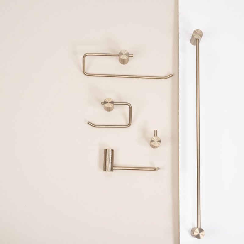 TOILET PAPER HOLDER REA 9711 PRISM BRUSH GOLD