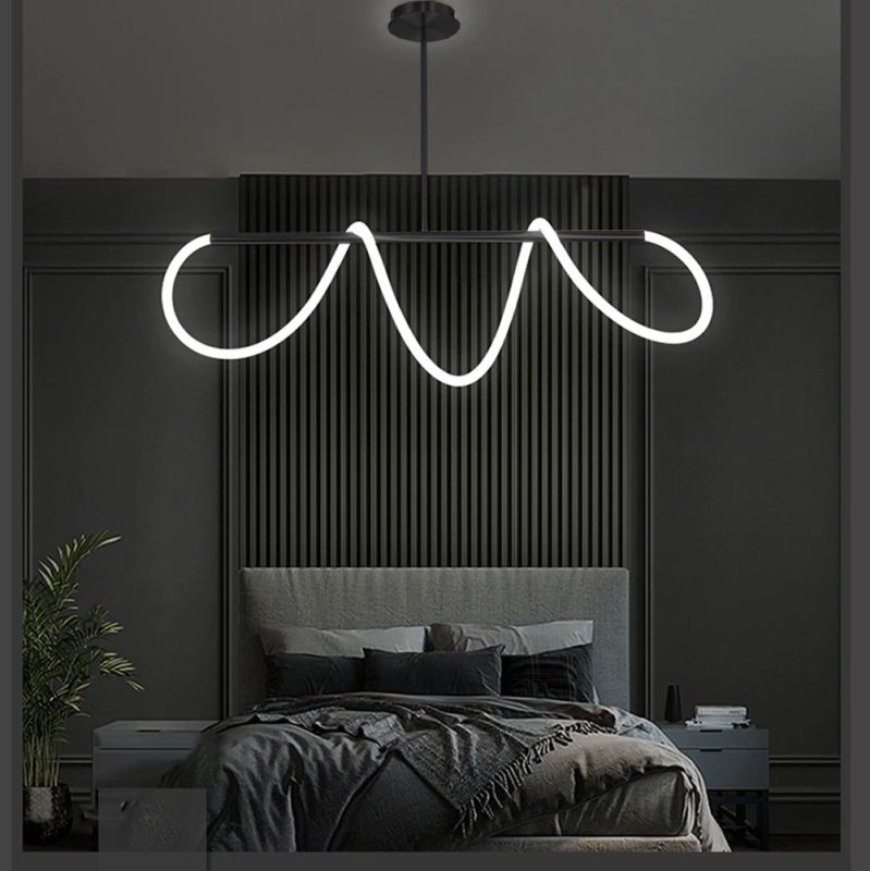 Pendant LED Lamp TOOLIGHT APP856 Black Metal Plastic 40W