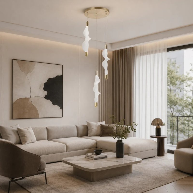 CEILING LAMP CHANDELIER TOOLIGHT LED G009-3CPR WHITE GOLD