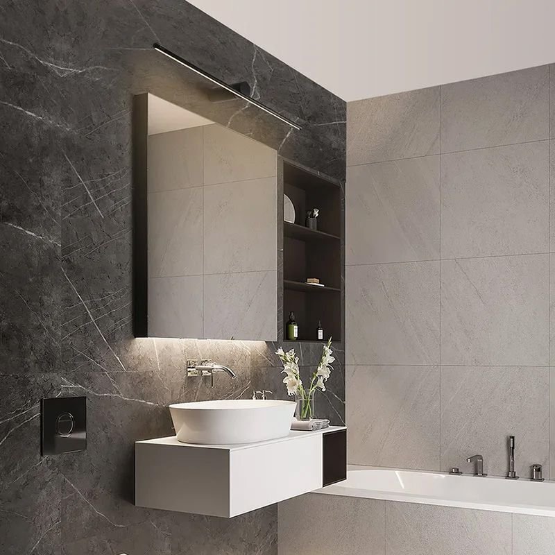 Bathroom Wall LED Light TOOLIGHT APP1342-W Black 9W 60cm