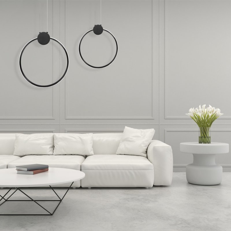 Pendant LED Lamp TOOLIGHT APP1398-CP Black 50cm