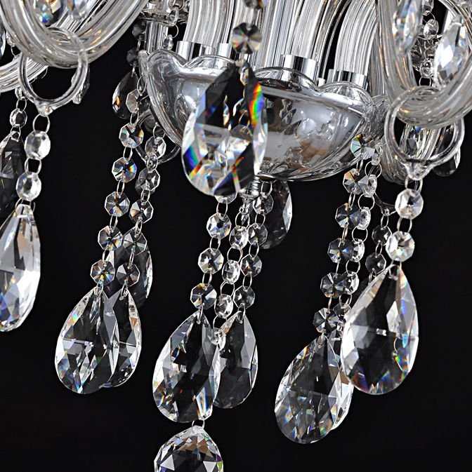 Chandelier Toolight 300750 Crystal Chrome 8-light points E14