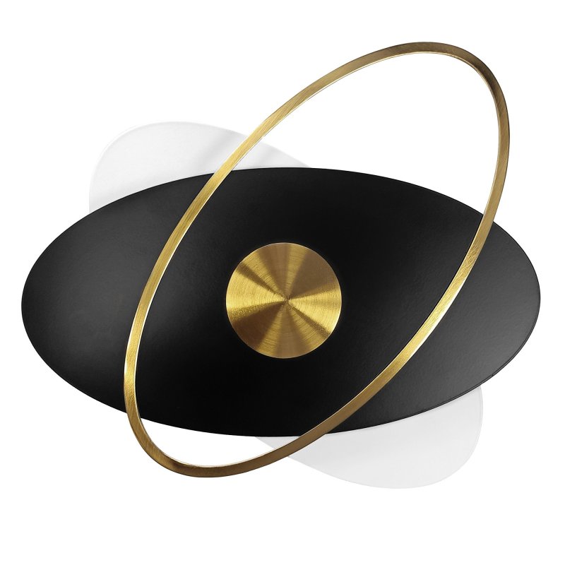 Wall LED Light Toolight APP1432-CW Black / Gold